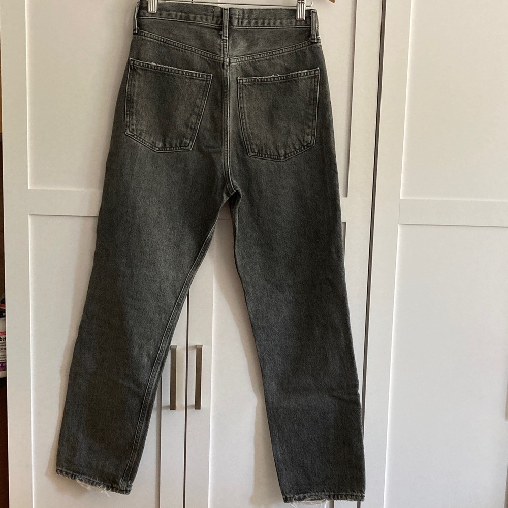 Agolde Distressed Gray Jeans - Picture 2 of 9